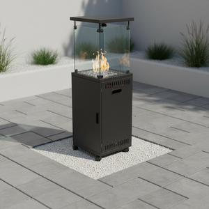 Estufa de fogatas de jardín al aire libre portátil de diseño moderno, calentador de Patio de <span class=keywords><strong>Gas</strong></span> <span class=keywords><strong>infrarrojo</strong></span> de llama Real de alta calidad, venta directa de fábrica - Product Image 1