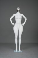 Mannequins féminins grandeur nature dorés électrolytiquement avec corps entier blanc, grandes tailles européennes, poitrine et fessier généreux, prix d'usine