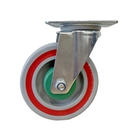 Cage fixe pivotante robuste réduction du bruit Composite Nylon TPR roulette sandwich roulette industrielle roulettes