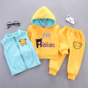 Set da tre pezzi per bambina primaverile e autunnale per bambini 0-1-3 anni <span class=keywords><strong>abbigliamento</strong></span> per bambini <span class=keywords><strong>maschio</strong></span> - Product Image 1