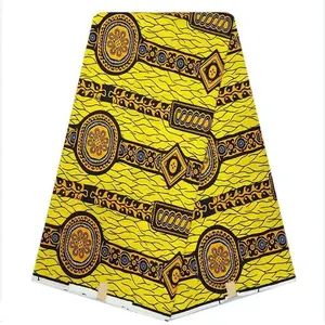 Grosir lilin Afrika cetak 100% katun warna-warni Java Ankara dan kain Hollandais untuk gaun