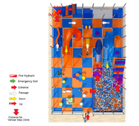Aire de jeux intérieure pour enfants CE ASTM, équipement de jeu souple pour tout-petits, maison de jeu avec piscine à balles, toboggan, tunnel et zone de jeu de rôle