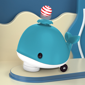 Trẻ em đình chỉ thổi bóng bánh xe phổ quát âm nhạc chiếu sáng điện Cá voi nhựa thổi Bóng đồ chơi - Product Image 4
