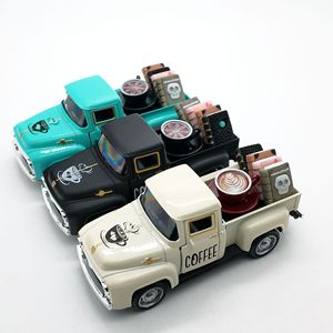 Camioneta Retro de 12.5 Centímetros, Modelo de Coche de Aleación, Adorno Artesanal, Regalo, Camioneta de Café - Product Image 3