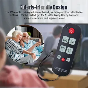 A-TV10 <strong>TV</strong> <strong>Remote</strong> for Seniors Universal Controller Simple Waterproof <strong>Remote</strong> Control With LED Light for All <strong>TV</strong> Models - Product Image 4