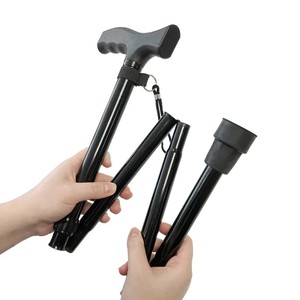 Bâton de marche pliable Wishmed 83-93 cm en alliage d'aluminium, canne télescopique réglable pour la randonnée et les voyages - Product Image 2