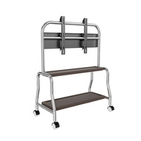 Chariots TV mobiles universels en métal à roulettes à 360 degrés, support de télévision LED LCD plasma réglable en hauteur, 32 à 55 pouces, vente chaude
