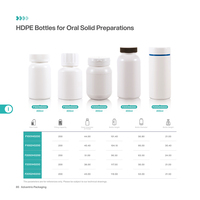 Bouteille en plastique jaune à large ouverture de 220 ml, fournisseur de contenants en plastique HDPE vides et durables pour usage pharmaceutique