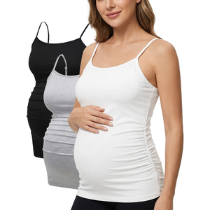 Débardeur court d'été uni en laine respirante froncé style Hip Hop pour femme, camisole vintage à fines bretelles en tricot crocheté - Product Image 3