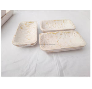 ชามแป้งไม้ธรรมชาติเป็นมิตรต่อสิ่งแวดล้อมสำหรับบ้านโรงแรมร้านอาหารสำหรับงานปาร์ตี้ผลไม้เพื่อความบันเทิงแก่แขก - Product Image 4