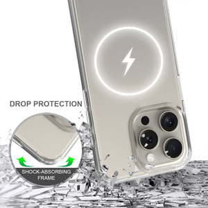 Funda <span class=keywords><strong>de</strong></span> imanes <span class=keywords><strong>de</strong></span> <span class=keywords><strong>alta</strong></span> calidad, precio <span class=keywords><strong>barato</strong></span>, funda <span class=keywords><strong>de</strong></span> teléfono transparente <span class=keywords><strong>de</strong></span> carga para iPhone 15 Pro Max, funda trasera transparente - Product Image 2