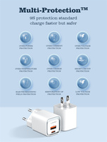Chargeur mural rapide USB QC3.0 PD Type-C LDNIO A2318C Prix de gros 20W Portable Prise EU US pour téléphone portable