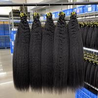 Vente en gros de cheveux humains vierges philippins de haute qualité, lisses et crépus, avec cuticules alignées, cheveux humains vietnamiens lisses et crépus, en lots