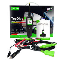Herramientas de Diagnóstico para Reparación de Automóviles JDiag TopDiag P100, Probador de Circuitos Eléctricos, Escáner de Energía, Probador de Baterías, Cables de 2 Metros