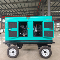 Générateur diesel silencieux de type remorque robuste, unité d'alimentation mobile facilement transportable pour les besoins d'alimentation temporaire sur les sites miniers