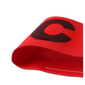 Banda de brazo de capitán ajustable de alta calidad para equipos de fútbol: Tejido elástico suave con cierre de <span class=keywords><strong>cinta</strong></span> mágica, opción de logotipo personalizado - Product Image 2