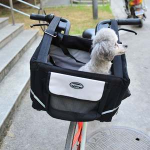 Cesta duradera para bicicleta para mascotas, correa para perro, bolsa de transporte plegable para coche, asiento de viaje para cachorro, gato, Animal - Product Image 3