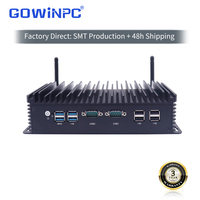 Mini PC industriel GY-K61 Intel Celeron J6412 Quad Core Dual LAN POE 8 Go 256 Go Ordinateur embarqué robuste sans ventilateur en stock