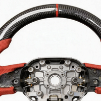 Convient pour Land Rover Evoque & Range Rover Sport, volant en cuir perforé en fibre de carbone forgée, accessoire de mise à niveau
