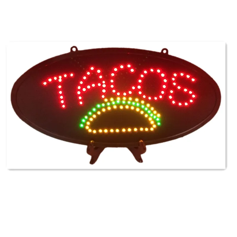 Tacos Sign LED Leucht reklamen Open Store Fenster Shop Business Display Grand Opening Geschenk