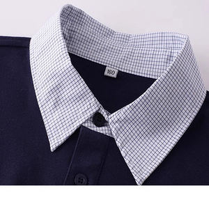 Camiseta Polo Personalizada para Niños, Cuello Polo, Algodón, Color Sólido, Camisa con Cuello para Niños Medianos y Grandes, Manga Corta - Product Image 3