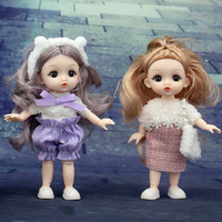 Vêtements pour poupée BJD de 16 cm, ensemble de robe Lolita de style princesse pour filles, modèle BJD1651002, boîte en couleur, sac en filet