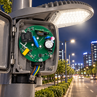 Usine OEM de circuits imprimés et d'assemblage tout-en-un, programmation et test de panneaux de signalisation lumineuse multi-pôles pour éclairage public