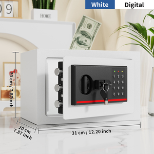 Caja Fuerte Digital Electrónica para el Hogar y Hoteles, Compatible con Dos Métodos de Desbloqueo y Fuente de Alimentación Externa - Product Image 3