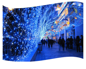 IP44 évalué LED filet de pêche maille chaîne lumière blanc chaud décoration de noël guirlande pour extérieur parc jardin vacances éclairage - Product Image 5