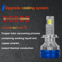 Ampoule de phare de voiture Chenlang à trois tubes en cuivre 180W, éclairage LED pour voiture H11 H7 H4, faisceau haut/bas intégré, éclairage super lumineux