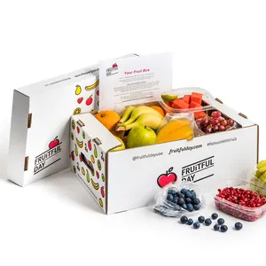 Оптовая цена от поставщика, Высококачественная печатная Гофрированная коробка для перевозки фруктов