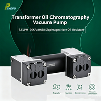 Pompa Diafragma Bebas Oli Listrik Tanpa Sikat 12V Kecil Tekanan Negatif Tinggi 24V G7BL-2 Tandem 7006 Tahan Minyak Dapat Disesuaikan