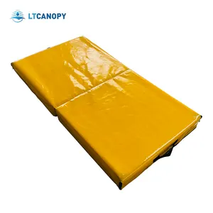 Litong בטיחות pvc חדר כושר מחצלות אחת דו לקפל מתקפל מחצלת תרגיל עם נשיאת ידיות לבית כושר מגן ריצוף