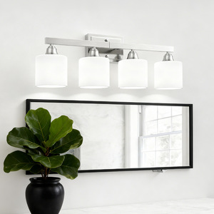 Modern 4-Light Wall Mount <b>LED</b> <b>Vanity</b> Light Aluminum Alloy <b>Mirror</b> Lamp Bathroom Lighting - Product Image 1