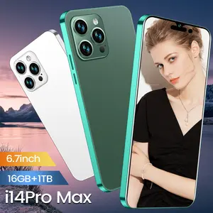 New i14 Pro Max Smartphone 16+1TB 7.3 Dual Sim Factory Unlocked Mobile  4G/5G