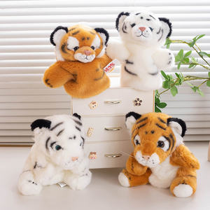 Nuevo títere de mano de tigre simulado personalizado 2025, adorable, apto para niños, con postura de pie y sentado, de peluche. - Product Image 6