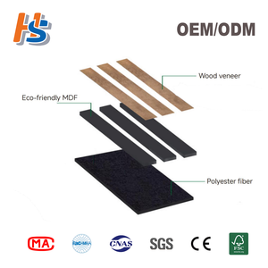 Pannello Fonoassorbente <span class=keywords><strong>per</strong></span> Pareti di Cinema e Studi di Registrazione, Cabina Insonorizzata in Vendita, Pannello Acustico in Legno a Doghe <span class=keywords><strong>per</strong></span> Isolamento Acustico a Pavimento - Product Image 3