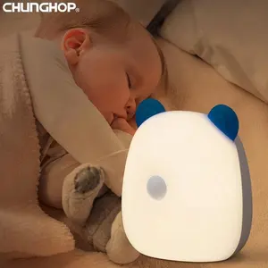 SC-128EK dokunmatik kontrol bebek çocuk oyuncakları hediye yatak odası başucu masa karikatür lamba şarj edilebilir Led koyun gece lambası