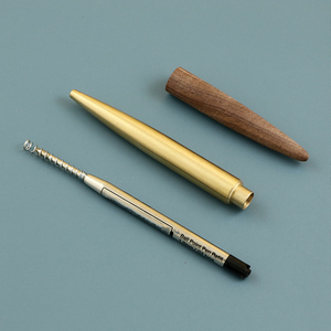 ปากกาลูกลื่นไม้วอลนัทไม้ชิงชันและเมเปิ้ลสีดำสุดๆพร้อมทองเหลืองหมุนได้และดินสอสไตลัสคุณสมบัติป้องกันการหมุน - Product Image 2