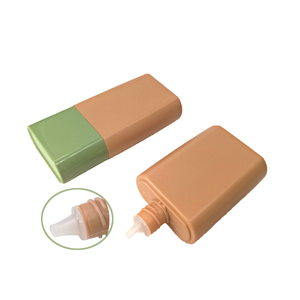 Mini bouteille de fond de teint en soie métallique, Extrusion plastique, paillettes, commande en gros - Product Image 1