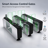 Tourniquets E-Gate entièrement automatiques prenant en charge plusieurs dispositifs de reconnaissance, conception fiable anti-collision pour les aéroports