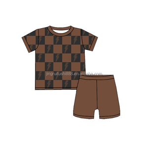 Conjuntos de Ropa de Verano para Bebés y Niños Pequeños con Estampado Azteca, Camisetas de Manga Corta y Pantalones Cortos, Conjuntos de 2 Piezas - Product Image 6