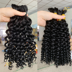 Meilleur fabricant de <span class=keywords><strong>cheveux</strong></span> Extension de <span class=keywords><strong>cheveux</strong></span> humains <span class=keywords><strong>bouclés</strong></span> Vrac <span class=keywords><strong>Cheveux</strong></span> à tresser avec boucles italiennes - Product Image 1