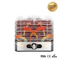 RVS Voedseldehydrator met meerdere lagen, voor jerky, fruit, groenten en kruiden, RoHS LFGB goedgekeurd, huishoudelijke dehydrator
