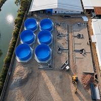 Sortie de trop-plein durable en PP de qualité alimentaire pour bassin d'aquaculture, haute résistance, pour élevage de poissons, utilisation intérieure et extérieure, équipement d'aquaculture