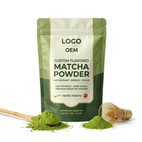 Matcha en Polvo Orgánico Sin OMG para Adultos, ODM, Plazo de Entrega Rápido, Marca Privada, Saborizado, Natural, Detox, Metabolismo, Control de Peso, a Granel