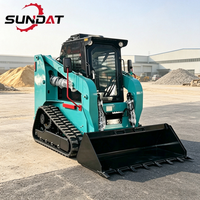 Mini Loader Skid Steer Beban Berat dengan Bucket 0.6M3 untuk Penanganan Material di Lokasi Konstruksi, Pertanian, dan Pertambangan