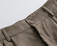 Shorts plissés légers personnalisés pour hommes – Pantalons décontractés coupe droite taille mi-haute style streetwear – Shorts de créateur pour hommes