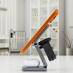 Chargeur sans fil 3-en-1 Source Factory .2 avec charge magnétique, compatible téléphones, écouteurs, montres, 25W - Product Image 4