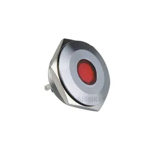 Factory Indicator Lamp Price 30mm Concave Head Led Metal Waterproof Pin Terminal For Industrial Applications